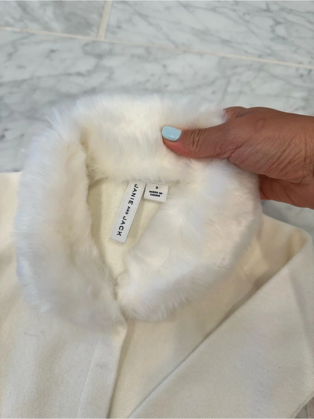 Janie and Jack stylish cream